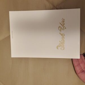 Blank "Thank You" cards with envelopes